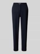 Tapered fit stoffen broek met persplooien, model 'UTE'