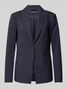 Regular fit blazer met knoopsluiting en paspelzakken