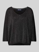 Gebreide pullover met V-hals