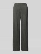 Straight leg stoffen broek met ritssluiting opzij