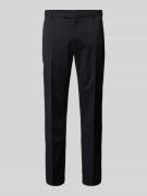 Slim fit pantalon met persplooien, model 'Brad'