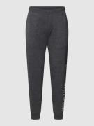 Sweatpants met labelprint, model 'LOOPBACK'