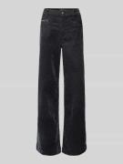 Wide leg jeans met effectgaren, model 'Colette'