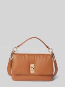 Crossbodytas van schapennappa met labeldetail