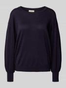 Gebreide pullover met ribboorden, model 'regina'