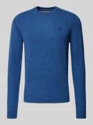 Regular fit gebreide pullover van zuivere lamswol