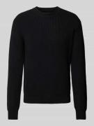 Gebreide pullover met labeldetail