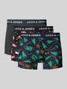 Boxershort met elastische band met logo in een set van 3 stuks, model ...