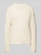 Gebreide pullover met ronde hals