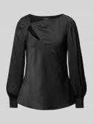 Slim fit blouse met cut-out, model 'LARONA'