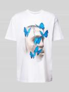 T-shirt met motiefprint, model 'LE PAPILLON'