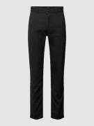 Slim fit chino met all-over motief