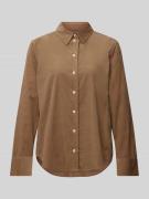 Regular fit overhemdblouse van fijne corduroy