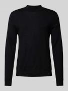 Gebreide pullover met opstaande kraag, model 'TRAY'