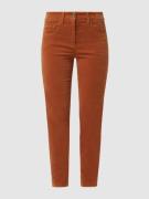 Skinny fit fluwelen broek met modal