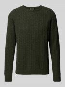 Gebreide pullover met ribboorden