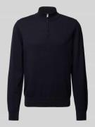 Gebreide pullover met korte ritssluiting, model 'Padro'