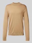 Gebreide pullover met opstaande kraag, model 'TRAY'