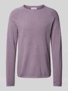 Gebreide pullover met ronde hals