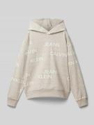 Hoodie met labelprint