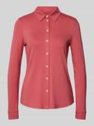 Regular fit jersey blouse met lange mouwen van viscosemix met klassiek...