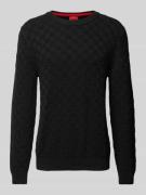 Gebreide pullover met ronde hals, model 'Selio'