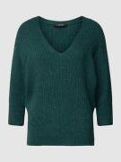 Gebreide pullover met V-hals, model 'Peruso'