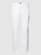 Broek met labeldetails, model 'Schino'