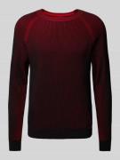 Gebreide pullover met ribboorden, model 'Squizzo'