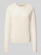 Loose fit gebreide pullover van viscosemix, model 'Pointelle'