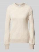 Gebreide pullover met ribboorden, model 'PINNA'