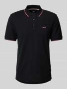 Poloshirt met labelprint, model 'Parlay'