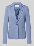 Slim fit blazer met paspelzakken