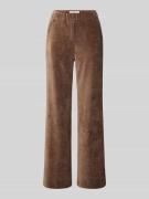 Wide leg corduroy broek met elastische band, model 'Style.Maine'