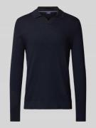 Gebreide pullover met V-hals, model 'Sachar'