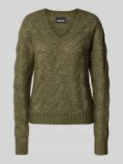 Regular fit gebreide pullover met herfstmotief, model 'BIBBI'