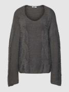 Gebreide pullover met kabelpatroon