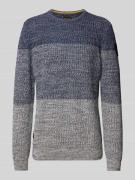 Gebreide pullover met ribboorden