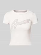 T-shirt met labelprint