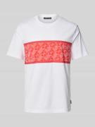 T-shirt met labelprint, model 'EMPIRE STRIPE'