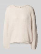 Gebreide pullover met ronde hals, model 'NORDIC'