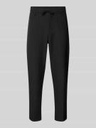 Regular fit stoffen broek met tunnelkoord, model 'Convert'