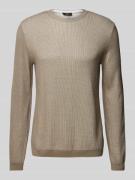 Gebreide pullover met ronde hals, model 'Basti'