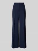 Wide leg stoffen broek met structuurmotief, model 'AGATHA'