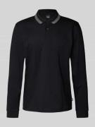 Poloshirt met labeldetail, model 'Pleins'