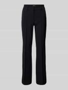 Regular fit stoffen broek met vaste persplooien, model 'FARAH'