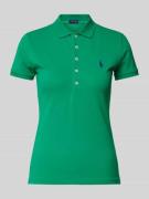 Poloshirt met labelstitching, model 'JULIE'