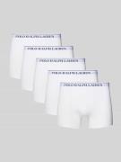 Boxershort met elastische band met label in een set van 5 stuks