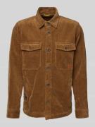 Corduroy jack met knoopsluiting