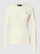 Gebreide pullover met labelstitching, model 'JULIANNA'